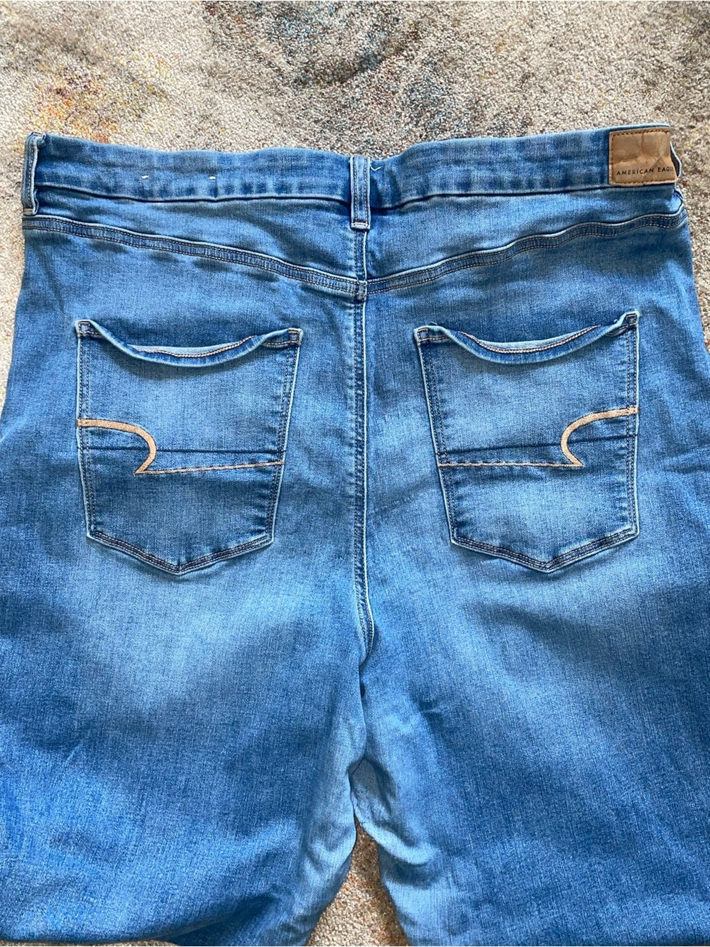 American Eagle Outfitters Light Blue Boyfriend Jeans 22 Short - Picture 6 of 6